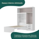 Ver imagem 3 de Guarda Roupa Infantil com Cama 4 Portas 3 Gavetas Lisboa Espresso Móveis