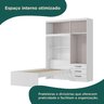 Guarda Roupa Infantil com Cama 4 Portas 3 Gavetas Lisboa Espresso Móveis - 3