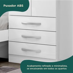 Guarda Roupa Infantil com Cama 4 Portas 3 Gavetas Lisboa Espresso Móveis - 8