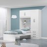 Guarda Roupa Infantil com Cama 4 Portas 3 Gavetas Lisboa Espresso Móveis - 1