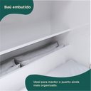 Ver imagem 4 de Guarda Roupa Infantil com Cama 4 Portas 3 Gavetas Lisboa Espresso Móveis Branco/Pink