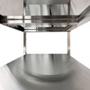Ver imagem 5 de Mesa de Aço Inox Industrial 140x60x90 cm com 2 Prateleiras Plano Liso com Espelho Nortinox
