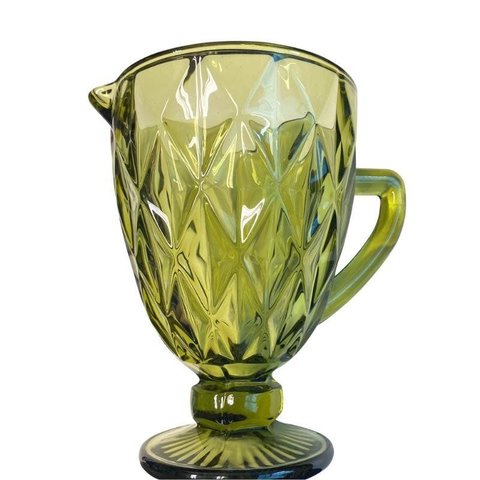 Jarra de Vidro 1l Amarela Diamond- Class Home