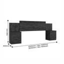 Ver imagem 4 de Cabeceira Extensiva para Box Império 140-160 Cm com 2 Mesas de Cabeceira - Benetil