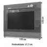 Painel para Tv até 50 Polegadas Quasar 1 Prateleira Preto/noce - Casa D - 3