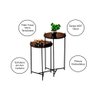 Conjunto de Mesa Lateral Áquila - Preta - 3