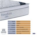 Ver imagem 2 de Cama Box com Baú Queen e Colchão Freedom Ortobom D33 Cor:cinza