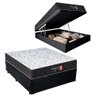 Cama Box Baú Casal + Colchão Semi Ortopédico Extra Firme Espuma D33 Prime Colchões 138x188x72 - 1