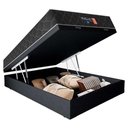 Ver imagem 3 de Cama Box Baú Casal + Colchão Semi Ortopédico Extra Firme Espuma D33 Prime Colchões 138x188x72