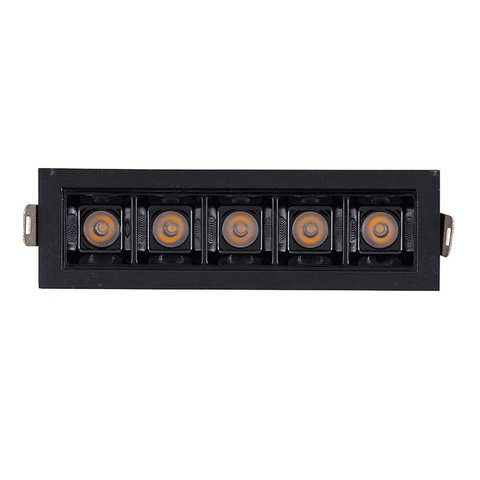 Spot Embutir Downlight Retang Focco 10w 2700k 24º Irc90 Preto-gaya