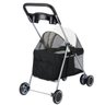 Carrinho Gato Cachorro Cao Pet Passeio Ar Livre Animal de Estimaçao Lazer Seguro Dobravel Caminhada  - 15