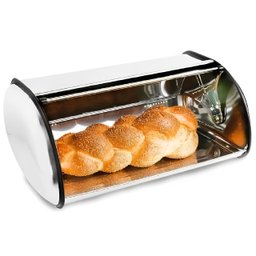 Porta Pão em Aço Inox e Plástico 35cm - 3