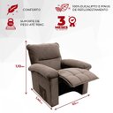 Ver imagem 3 de Poltrona Retrátil Reclinável 1 Lugar Gavea Hellen Estofados