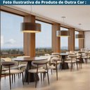Ver mais imagens de Kit 2 Cadeiras Napoli Agatha Fratini Assento Encosto Revestidos em Tecido Cinza Base Aço Preto