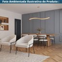 Ver imagem 7 de Kit 2 Cadeiras Napoli Agatha Fratini Assento Encosto Revestidos em Tecido Cinza Base Aço Preto