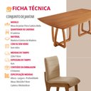 Ver imagem 6 de Sala de Jantar Mesa Flora 220cm Tampo Laminado Barril com 8 Cadeiras Bella
