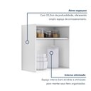 Ver imagem 5 de Armário Aéreo para Cozinha Lorena 60cm 2 Portas MDF MDP Branco Kaiki Móveis