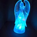 Ver imagem 4 de Anjo da Guarda Luminoso Acrílico Sagrada Família 21cm
