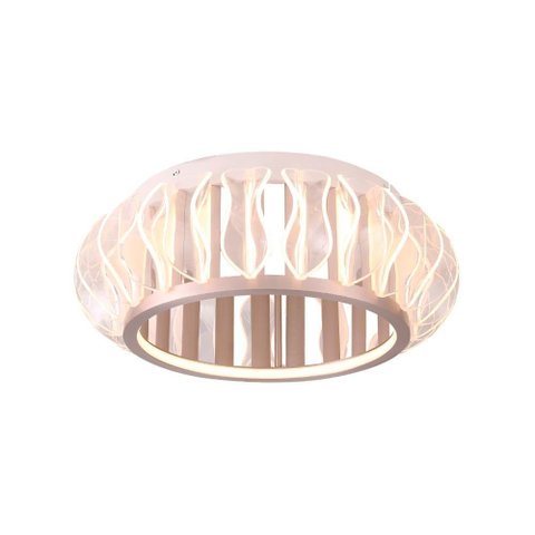 Plafon Nordecor Wavy 2947 Led Bivolt Ouro Champagne