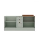 Ver imagem 4 de Armário de Cozinha Americana Completa Compacta Iluminata Genialflex Mint/ébano - Genialflex