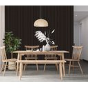 Ver imagem 3 de Papel de Parede Ripado Fino Estilo Madeira Tabaco 12m