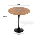 Ver imagem 4 de Conjunto Mesa Bistrô Saarinen 70 cm Tampo Antíqua Base Altura 105 cm Preta + 2 Banquetas Cercatto Gi