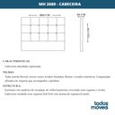 Ver imagem 5 de Cabeceira MH-2680 Herval Estofada Queen para Colchão 158 cm Linho Cinza C