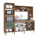 Ver imagem 5 de Cozinha Compacta 7 Portas 2 Gavetas 2 Nichos para Forno Melyna CZ6672 Móveis