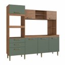 Ver imagem 2 de Cozinha Compacta 7 Portas 2 Gavetas 2 Nichos para Forno Melyna CZ6672 Móveis