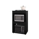 Ver imagem 4 de Balcão Cooktop Adriana Preto para Fogão 4 ou 5 Bocas MDF AJL Móveis