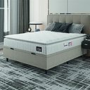 Ver imagem 1 de Cama Box Baú Colchão Casal Espuma D33 Vangogh Pillow Top 138x188x70cm Hellen