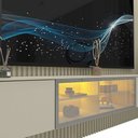 Ver imagem 5 de Home para TV Ripado 220 Supremo LED Reflecta 100% MDF Off White - Gelius