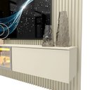 Ver imagem 6 de Home para TV Ripado 220 Supremo LED Reflecta 100% MDF Off White - Gelius