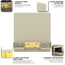 Ver imagem 2 de Home para TV Ripado 220 Supremo LED Reflecta 100% MDF Off White - Gelius