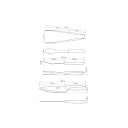 Kit para Churrasco Tramontina Plenus com Lâminas em Aço Inox 3 Peças - 4