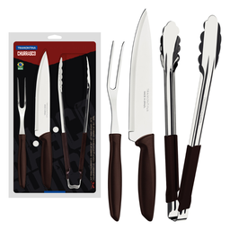 Kit para Churrasco Tramontina Plenus com Lâminas em Aço Inox 3 Peças - 2