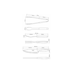 Kit para Churrasco Tramontina Plenus com Lâminas em Aço Inox 3 Peças - 3