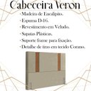 Ver imagem 3 de Cabeceira Queen 158 cm Veron Veludo Bege Soon