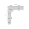 Quarto Modulado Completo Casal 5 Peças com 8 Portas 6 Gavetas   - 5