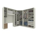 Ver imagem 3 de Quarto Modulado Completo Casal 5 Peças com 8 Portas 6 Gavetas Marrom/Areia HP/Jequitibá