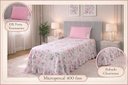 Ver imagem 2 de Kit 2 Pçs Colcha Solteiro Beleza Estampado: Rosa