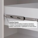 Ver imagem 6 de Guarda-Roupa Casal 2 Portas de Correr com Pés 229cm 100% MDF Talin Espresso Móveis Branco