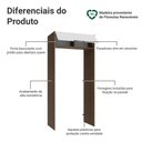 Ver imagem 3 de Porta-geladeira 103 Cm 1 Porta Basculante Rustic/branco Stella Madesa
