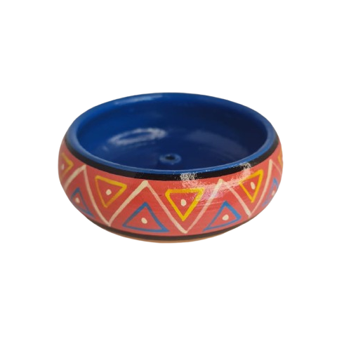 Incensário Peruano Tigela Pintado a Mão