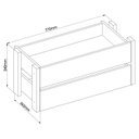 Ver imagem 7 de Guarda Roupa Modulado 9 Peças 1 Cabideiro 8 Gavetas Blend Móveis Castro