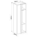 Ver imagem 6 de Guarda Roupa Modulado 9 Peças 1 Cabideiro 8 Gavetas Blend Móveis Castro