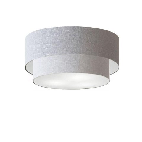 Plafon para Banheiro Cilíndrico Sb-3062 Cúpula Cor Rústico Cinza Branco