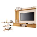 Ver imagem 1 de Painel para Tv Suspenso Lets e Aparador Infinity Cinamomo Off White – Hb Móveis