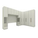 Ver imagem 2 de Guarda Roupa Casal Modulado 6 Peças com Cabeceira 12 Portas 12 Gavetas Seletto Areia Bege/HP