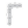 Quarto Modulado Completo Casal 7 Peças 12 Portas 9 Gavetas Seletto  - 5